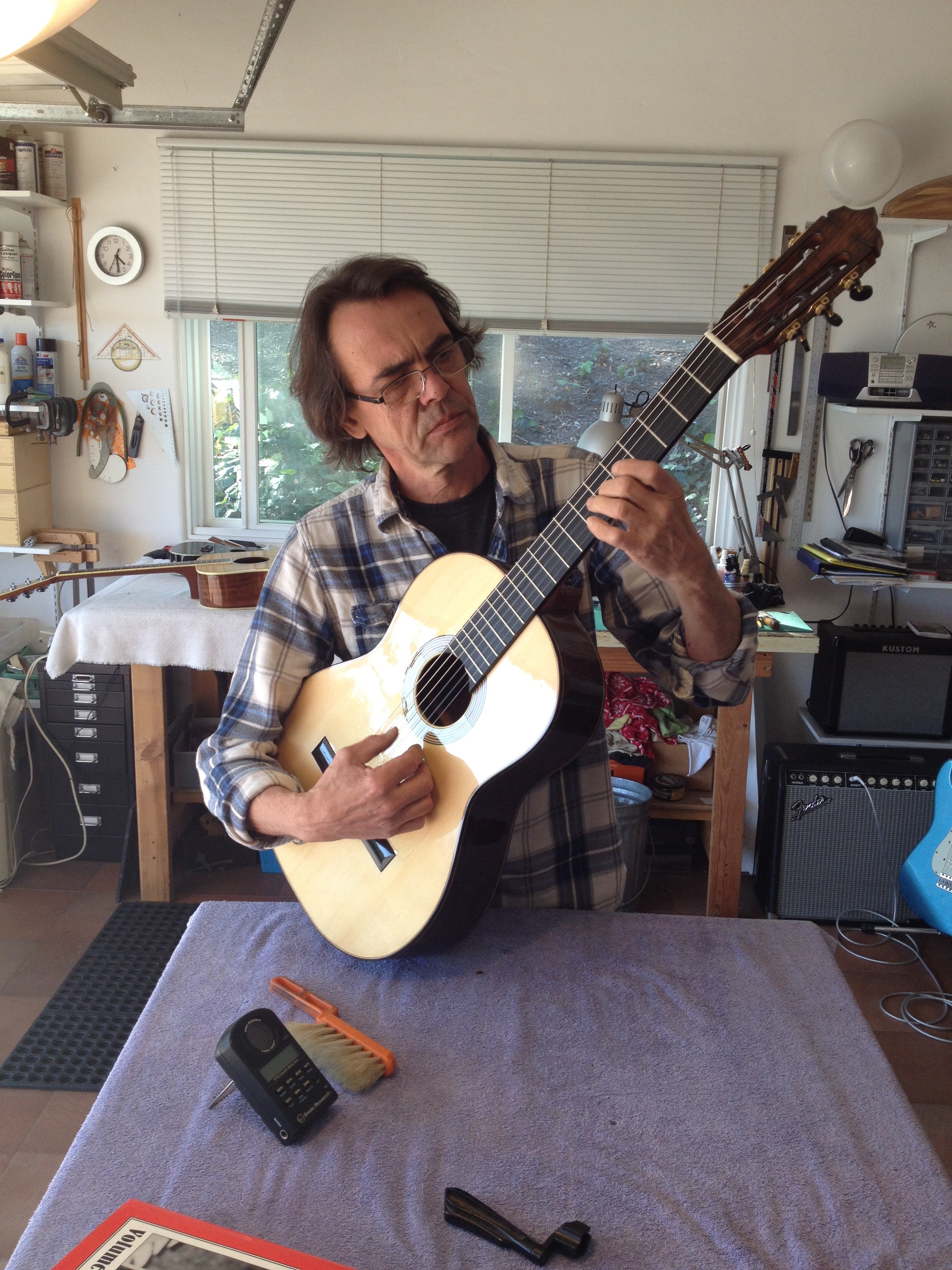 This is what happens when you hang out with a master Luthier for about a year…
